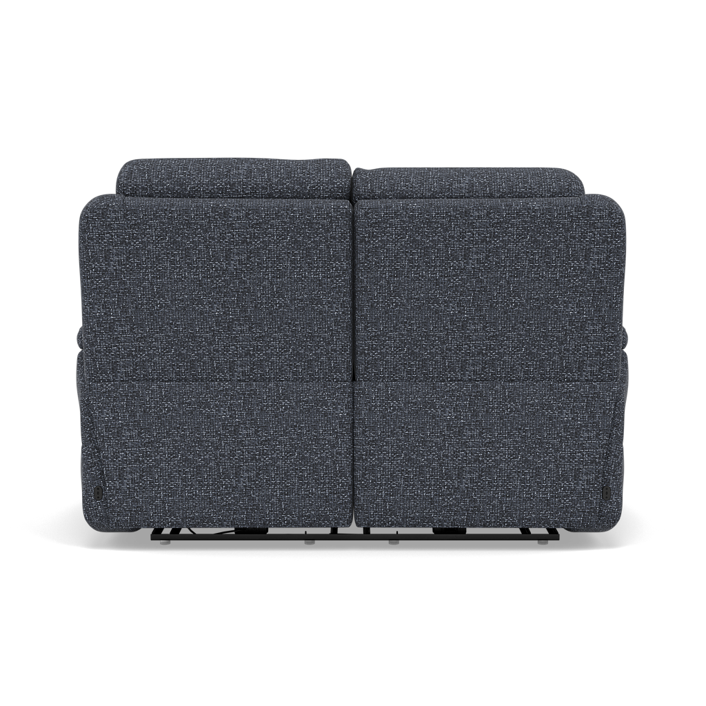 Juno 2 Seater Recliner Sofa - 2 Seater Power Recliner Sofa with USB F8 - Power Recliner with USB — Hopsack Midnight 70005, gallery image 2