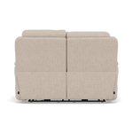 Juno 2 Seater Recliner Sofa - 2 Seater Power Recliner Sofa with USB F8 - Power Recliner with USB — Hopsack Natural 70002, gallery image 2