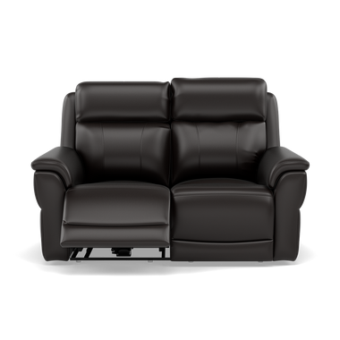 Juno 2 Seater Recliner Sofa - 2 Seater Sofa 2 Power Recliners Lumbar Support Cat 60 - Power with Power Lumbar & USB 2 Seater Sofas Sterling Home 9 Cat-60/09 Montana Black Coffee