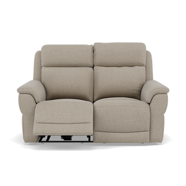 Juno 2 Seater Recliner Sofa - 2 Seater Sofa 2 Power Recliners Lumbar Support F8 - Power with Power Lumbar & USB 2 Seater Sofas Sterling Home 6 Hopsack Linen 70004