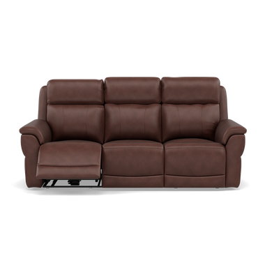 Juno 3 Seater Recliner Sofa - 3 Seater Power Recliner Sofa with USB Cat 55 - Power Recliner with USB Sterling Home 3 Cat-55/27 Seattle Chestnut