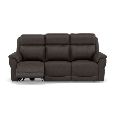 Juno 3 Seater Recliner Sofa - 3 Seater Power Recliner Sofa with USB Cat 55 - Power Recliner with USB Sterling Home 4 Cat-55/37 Seattle Mahogany