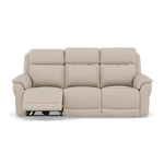 Juno 3 Seater Recliner Sofa - 3 Seater Power Recliner Sofa with USB F8 - Power Recliner with USB 3 Seater Sofas Sterling Home 4 Hopsack Natural 70002
