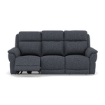 Juno 3 Seater Recliner Sofa - 3 Seater Power Recliner Sofa with USB F8 - Power Recliner with USB 3 Seater Sofas Sterling Home 7 Hopsack Midnight 70005