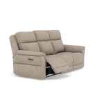 Juno 3 Seater Recliner Sofa - 3 Seater Power Recliner Sofa with USB F8 - Power Recliner with USB — Darwin Mink 50366, gallery image 1