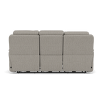 Juno 3 Seater Recliner Sofa - 3 Seater Power Recliner Sofa with USB F8 - Power Recliner with USB — Hopsack Dove 70001, gallery image 2