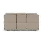 Juno 3 Seater Recliner Sofa - 3 Seater Power Recliner Sofa with USB F8 - Power Recliner with USB — Hopsack Linen 70004, gallery image 2