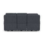 Juno 3 Seater Recliner Sofa - 3 Seater Power Recliner Sofa with USB F8 - Power Recliner with USB — Hopsack Midnight 70005, gallery image 2