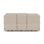 Juno 3 Seater Recliner Sofa - 3 Seater Power Recliner Sofa with USB F8 - Power Recliner with USB — Hopsack Natural 70002, gallery image 2