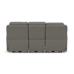 Juno 3 Seater Recliner Sofa - 3 Seater Power Recliner Sofa with USB F8 - Power Recliner with USB — Hopsack Platinum 70003, gallery image 2