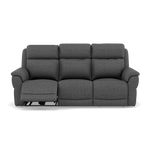 Juno 3 Seater Recliner Sofa - 3 Seater Power Recliner Sofa with USB F8 - Power Recliner with USB 3 Seater Sofas Sterling Home 8 Hopsack Charcoal 70006