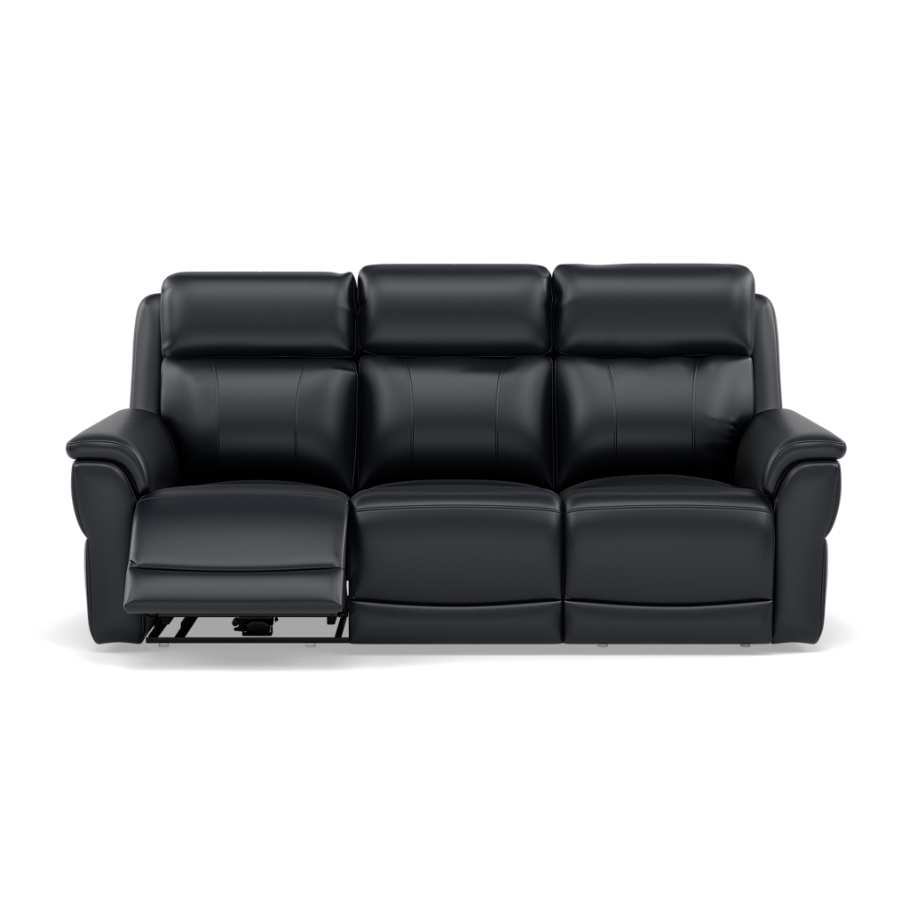 Juno 3 Seater Recliner Sofa - 3 Seater Sofa 2 Power Recliners Lumbar Support Cat 60 - Power with Power Lumbar & USB 3 Seater Sofas Sterling Home 20 Cat-60/24 Montana Navy