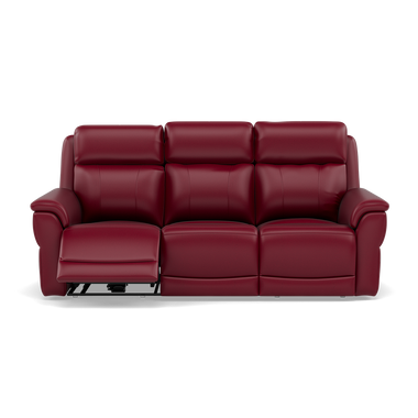 Juno 3 Seater Recliner Sofa - 3 Seater Sofa 2 Power Recliners Lumber Support Cat 60 - Power with Power Lumbar & USB 3 Seater Sofas Sterling Home 11 Cat-60/13 Montana Cranberry