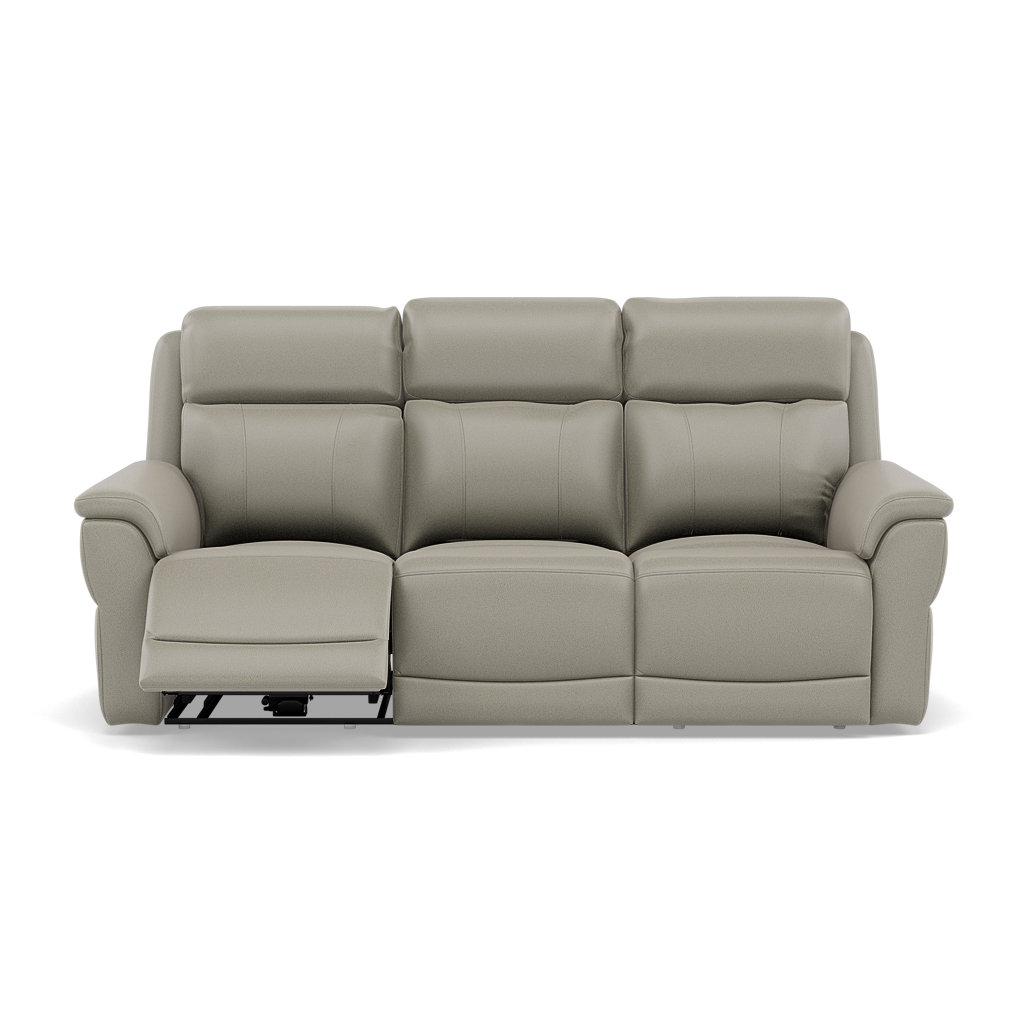 Juno 3 Seater Recliner Sofa - 3 Seater Sofa 2 Power Recliners Lumbar Support Cat 60 - Power with Power Lumbar & USB 3 Seater Sofas Sterling Home 22 Cat-60/28 Montana New Grey