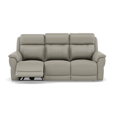 Juno 3 Seater Recliner Sofa - 3 Seater Sofa 2 Power Recliners Lumber Support Cat 60 - Power with Power Lumbar & USB 3 Seater Sofas Sterling Home 22 Cat-60/28 Montana New Grey