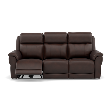 Juno 3 Seater Recliner Sofa - 3 Seater Sofa 2 Power Recliners Lumber Support Cat 60 - Power with Power Lumbar & USB 3 Seater Sofas Sterling Home 7 Cat-60/08 Montana Chocolate