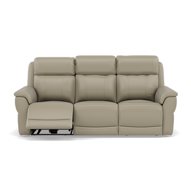 Juno 3 Seater Recliner Sofa - 3 Seater Sofa 2 Power Recliners Lumber Support Cat 60 - Power with Power Lumbar & USB 3 Seater Sofas Sterling Home 19 Cat-60/23 Montana Lead Grey