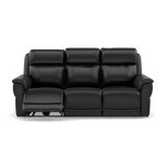Juno 3 Seater Recliner Sofa - 3 Seater Sofa 2 Power Recliners Lumbar Support Cat 60 - Power with Power Lumbar & USB 3 Seater Sofas Sterling Home 19 Cat-60/22 Montana Jet Black