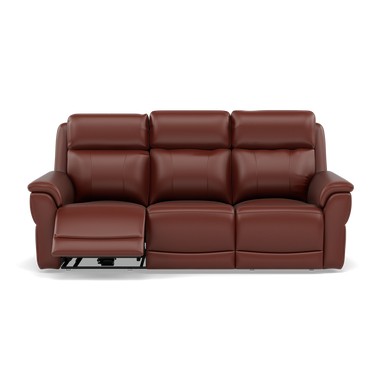Juno 3 Seater Recliner Sofa - 3 Seater Sofa 2 Power Recliners Lumber Support Cat 60 - Power with Power Lumbar & USB 3 Seater Sofas Sterling Home 6 Cat-60/07 Montana Butterscotch