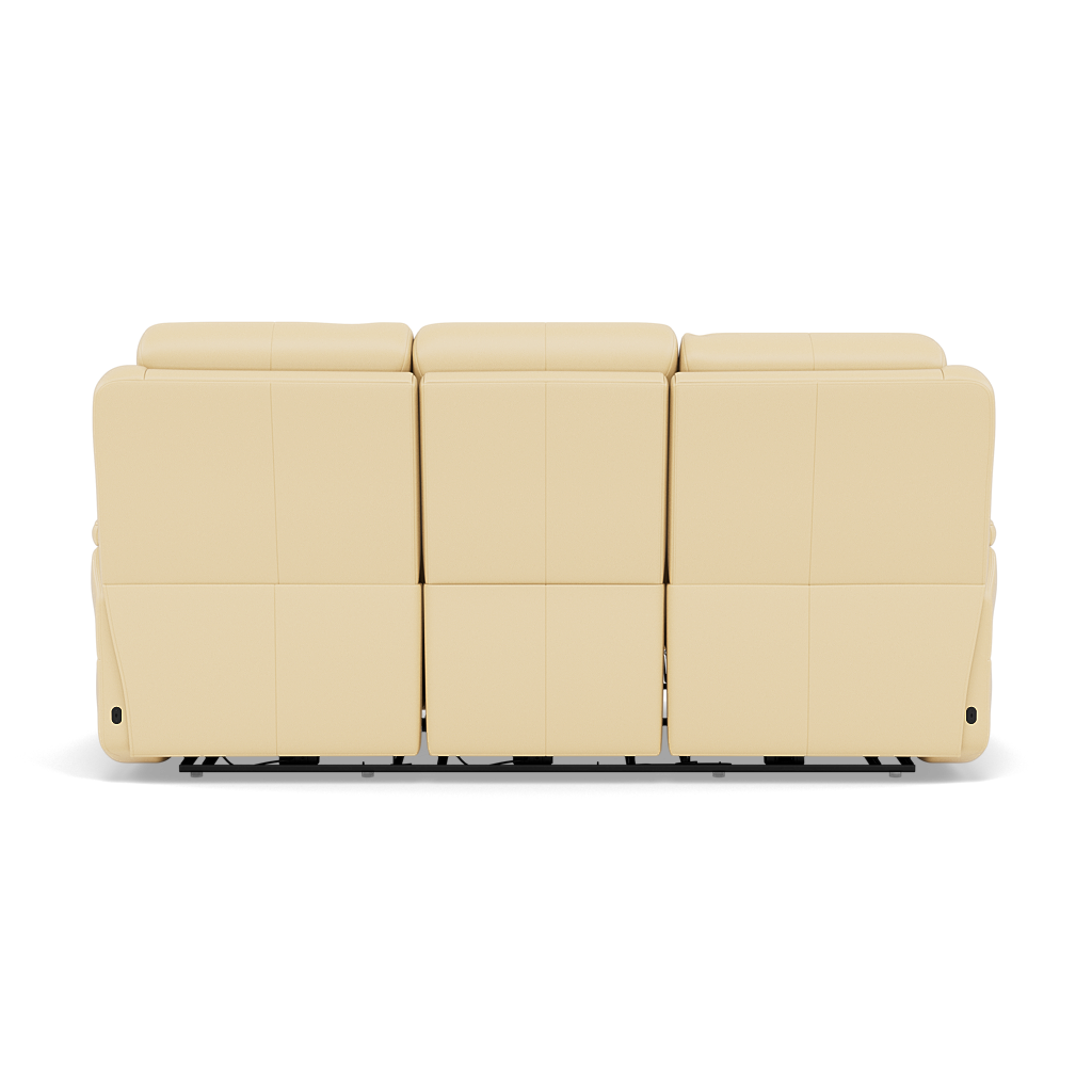 Juno 3 Seater Recliner Sofa - 3 Seater Sofa 2 Power Recliners Lumbar Support Cat 60 - Power with Power Lumbar & USB — Cat-60/04 Montana Vanilla Cream, gallery image 2