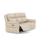Juno 3 Seater Recliner Sofa - 3 Seater Sofa 2 Power Recliners Lumbar Support Cat 60 - Power with Power Lumbar & USB — Cat-60/05 Montana Bone China, gallery image 1