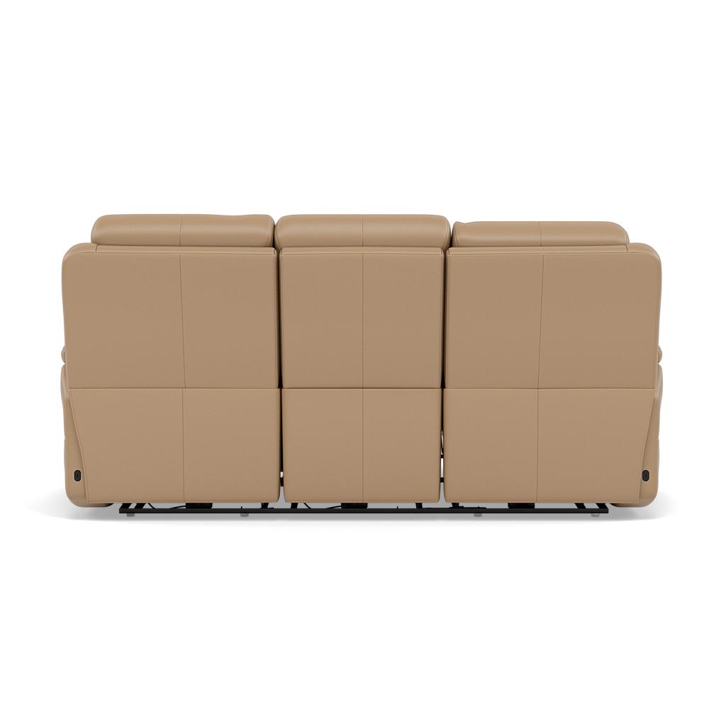Juno 3 Seater Recliner Sofa - 3 Seater Sofa 2 Power Recliners Lumbar Support Cat 60 - Power with Power Lumbar & USB — Cat-60/06 Montana Barley, gallery image 2