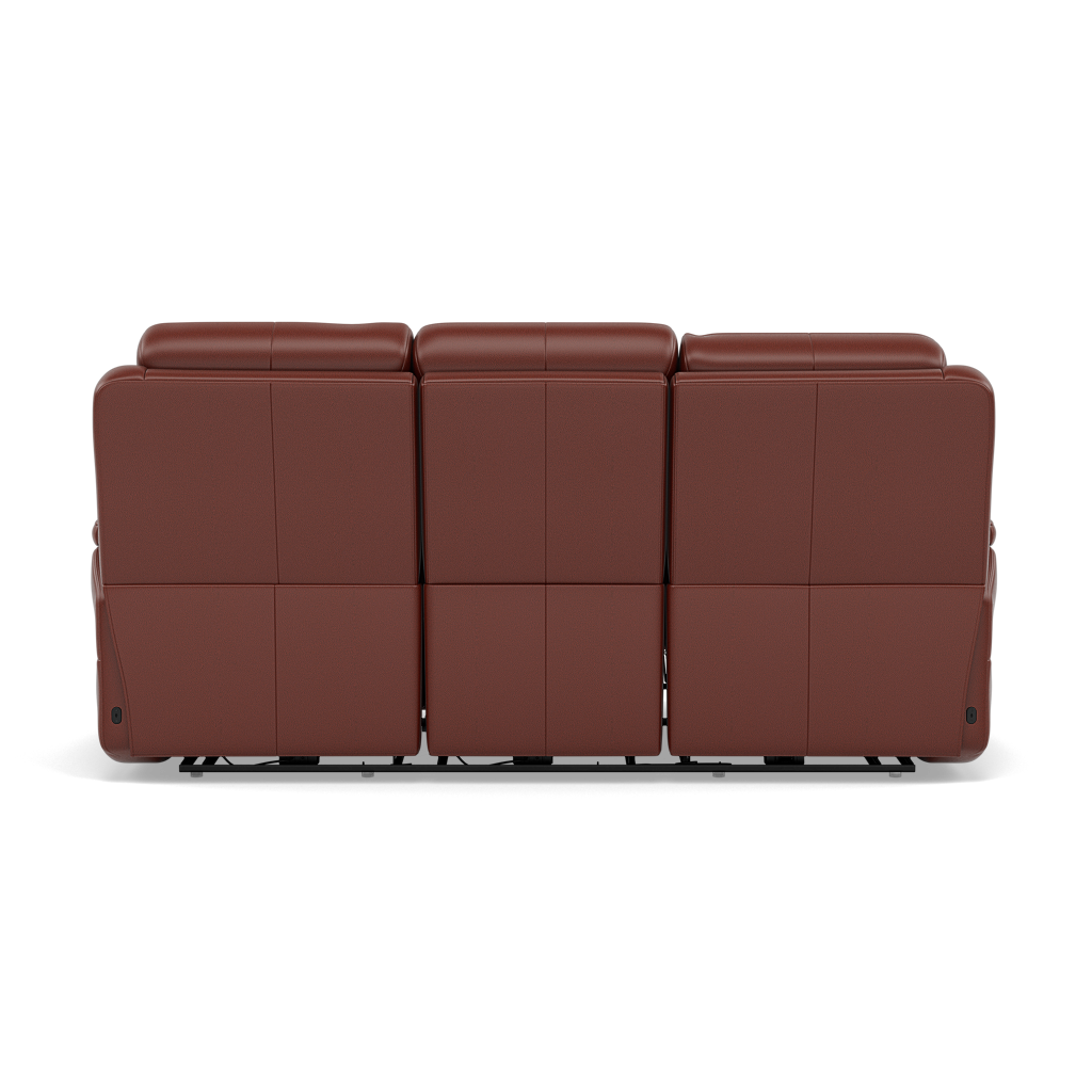 Juno 3 Seater Recliner Sofa - 3 Seater Sofa 2 Power Recliners Lumbar Support Cat 60 - Power with Power Lumbar & USB — Cat-60/07 Montana Butterscotch, gallery image 2