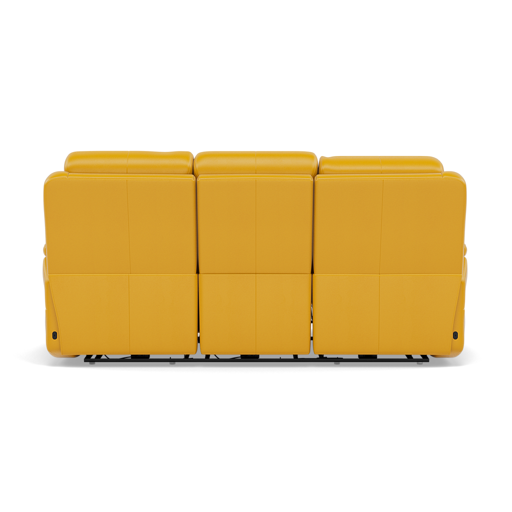 Juno 3 Seater Recliner Sofa - 3 Seater Sofa 2 Power Recliners Lumbar Support Cat 60 - Power with Power Lumbar & USB — Cat-60/10 Montana Sunburst, gallery image 2