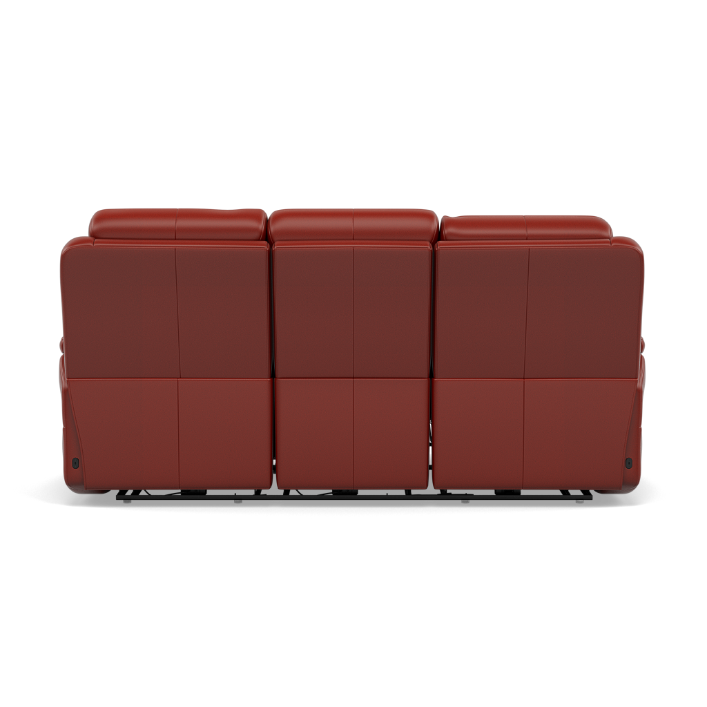 Juno 3 Seater Recliner Sofa - 3 Seater Sofa 2 Power Recliners Lumbar Support Cat 60 - Power with Power Lumbar & USB — Cat-60/11 Montana Flame, gallery image 2