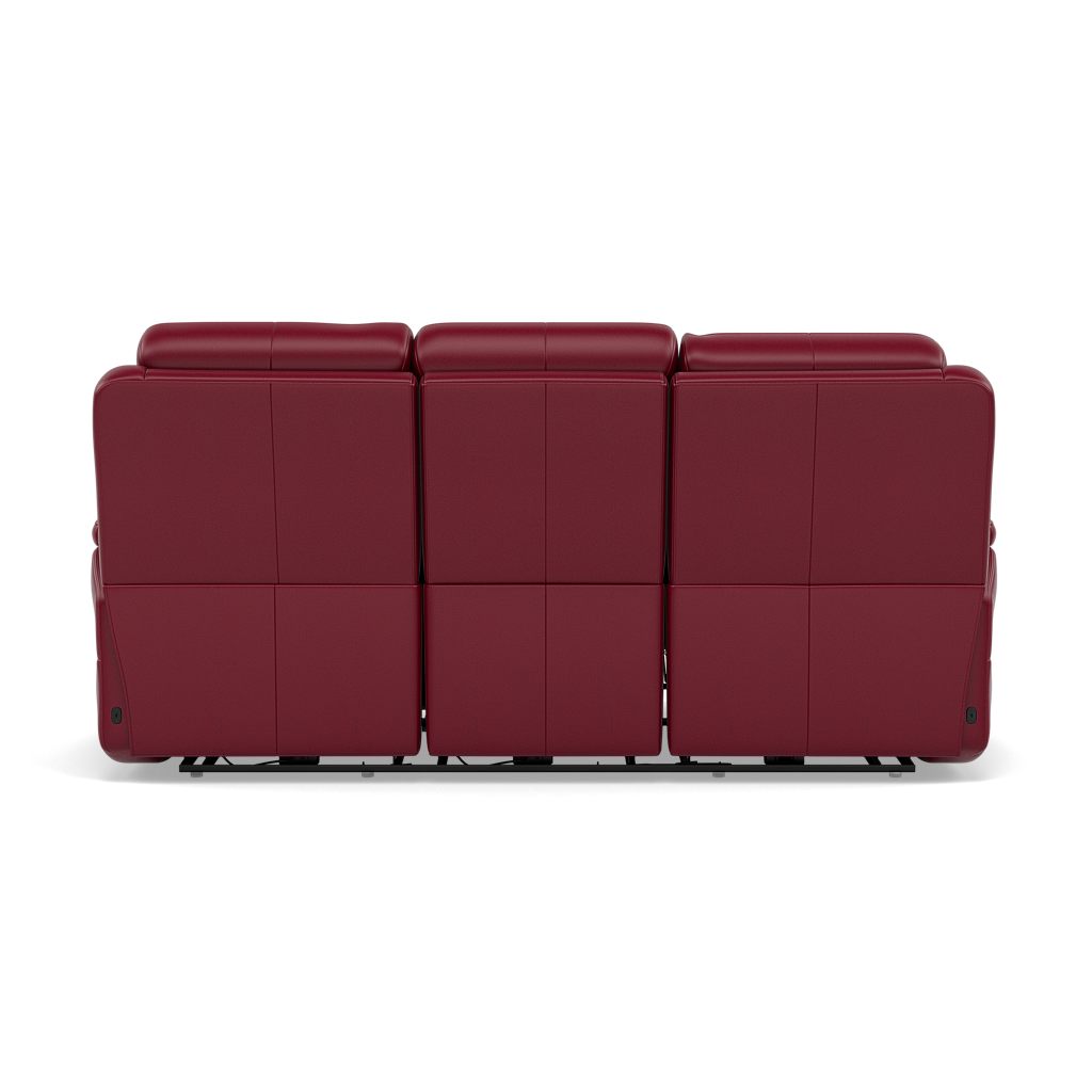 Juno 3 Seater Recliner Sofa - 3 Seater Sofa 2 Power Recliners Lumbar Support Cat 60 - Power with Power Lumbar & USB — Cat-60/13 Montana Cranberry, gallery image 2