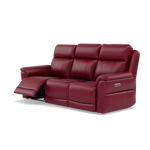 Juno 3 Seater Recliner Sofa - 3 Seater Sofa 2 Power Recliners Lumbar Support Cat 60 - Power with Power Lumbar & USB — Cat-60/13 Montana Cranberry, gallery image 3