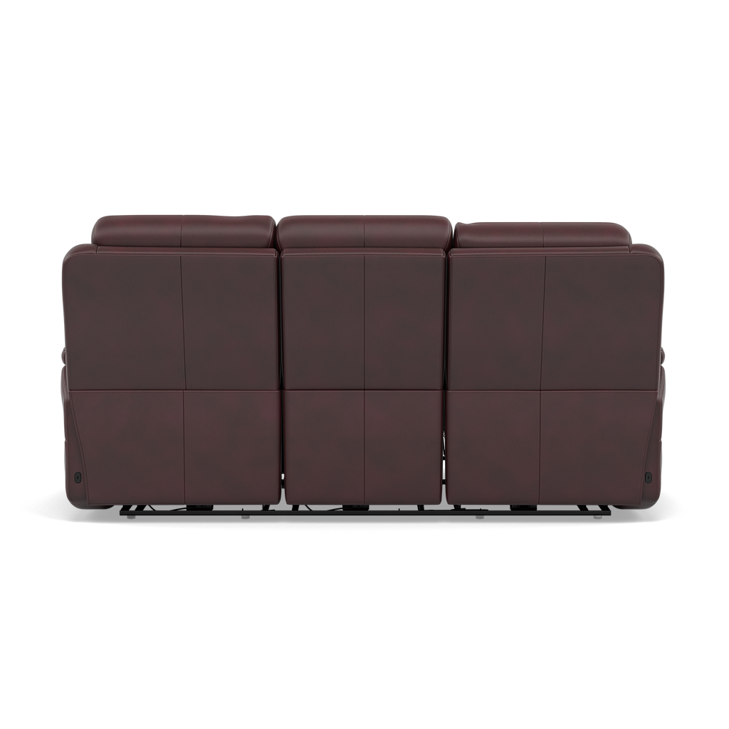 Juno 3 Seater Recliner Sofa - 3 Seater Sofa 2 Power Recliners Lumbar Support Cat 60 - Power with Power Lumbar & USB — Cat-60/15 Montana Ruby, gallery image 2