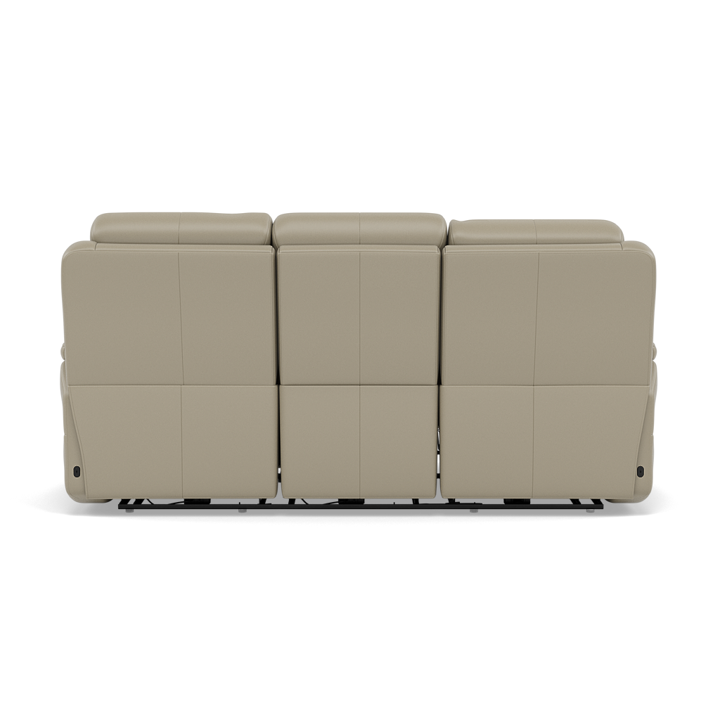 Juno 3 Seater Recliner Sofa - 3 Seater Sofa 2 Power Recliners Lumbar Support Cat 60 - Power with Power Lumbar & USB — Cat-60/23 Montana Lead Grey, gallery image 2
