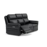 Juno 3 Seater Recliner Sofa - 3 Seater Sofa 2 Power Recliners Lumbar Support Cat 60 - Power with Power Lumbar & USB — Cat-60/25 Montana Charcoal, gallery image 1