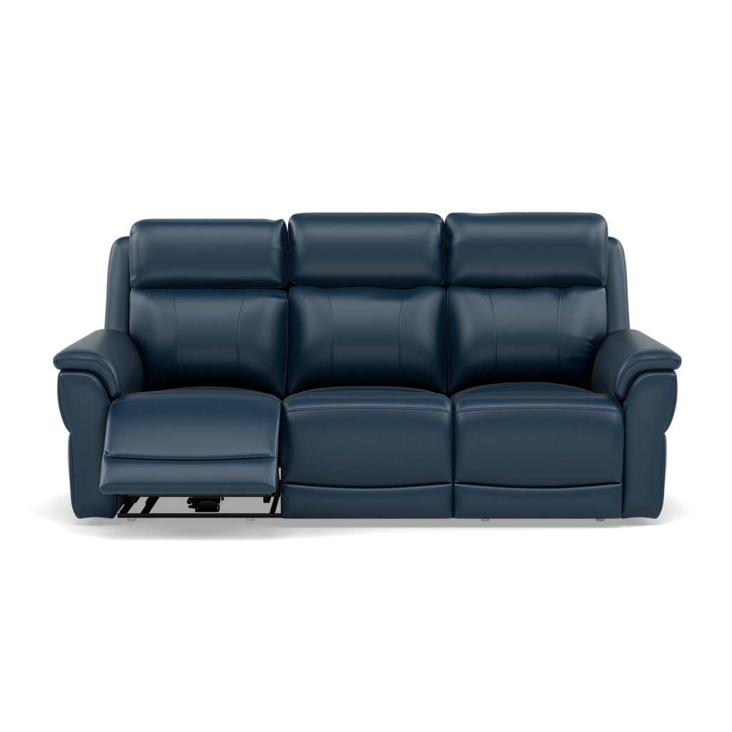 Juno 3 Seater Recliner Sofa - 3 Seater Sofa 2 Power Recliners Lumbar Support Cat 60 - Power with Power Lumbar & USB 3 Seater Sofas Sterling Home 15 Cat-60/17 Montana Ocean