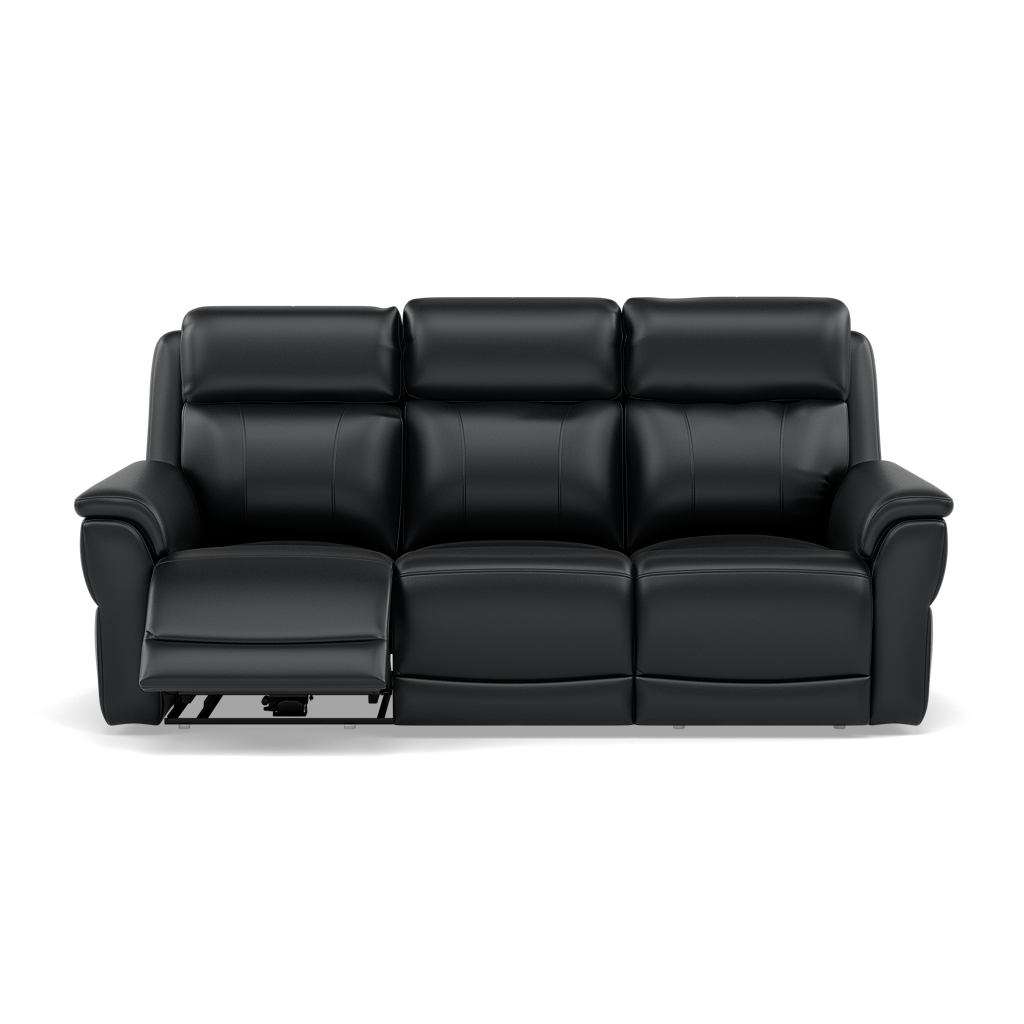 Juno 3 Seater Recliner Sofa - 3 Seater Sofa 2 Power Recliners Lumbar Support Cat 60 - Power with Power Lumbar & USB 3 Seater Sofas Sterling Home 21 Cat-60/25 Montana Charcoal