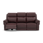 Juno 3 Seater Recliner Sofa - 3 Seater Sofa 2 Power Recliners Lumbar Support Cat 60 - Power with Power Lumbar & USB 3 Seater Sofas Sterling Home 13 Cat-60/15 Montana Ruby