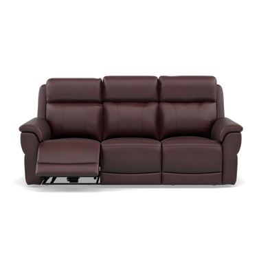 Juno 3 Seater Recliner Sofa - 3 Seater Sofa 2 Power Recliners Lumber Support Cat 60 - Power with Power Lumbar & USB 3 Seater Sofas Sterling Home 12 Cat-60/15 Montana Ruby