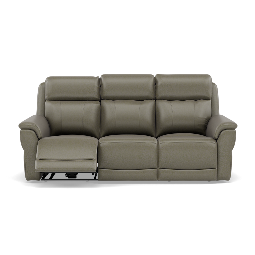 Juno 3 Seater Recliner Sofa - 3 Seater Sofa 2 Power Recliners Lumbar Support Cat 60 - Power with Power Lumbar & USB 3 Seater Sofas Sterling Home 17 Cat-60/20 Montana Pewter