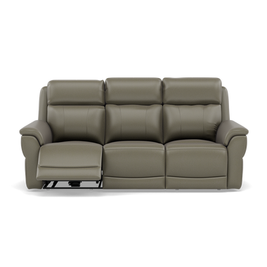 Juno 3 Seater Recliner Sofa - 3 Seater Sofa 2 Power Recliners Lumber Support Cat 60 - Power with Power Lumbar & USB 3 Seater Sofas Sterling Home 16 Cat-60/20 Montana Pewter