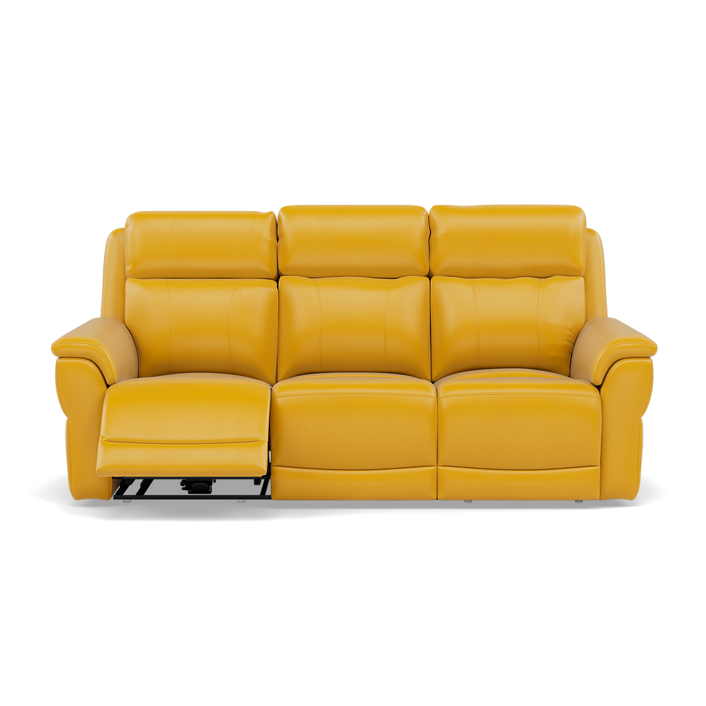 Juno 3 Seater Recliner Sofa - 3 Seater Sofa 2 Power Recliners Lumbar Support Cat 60 - Power with Power Lumbar & USB 3 Seater Sofas Sterling Home 10 Cat-60/10 Montana Sunburst