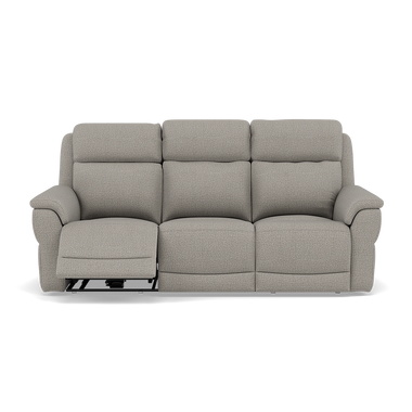 Juno 3 Seater Recliner Sofa - 3 Seater Sofa 2 Power Recliners Lumbar Support F8 - Power with Power Lumbar & USB 3 Seater Sofas Sterling Home 3 Hopsack Dove 70001