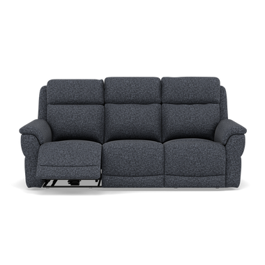 Juno 3 Seater Recliner Sofa - 3 Seater Sofa 2 Power Recliners Lumbar Support F8 - Power with Power Lumbar & USB 3 Seater Sofas Sterling Home 7 Hopsack Midnight 70005