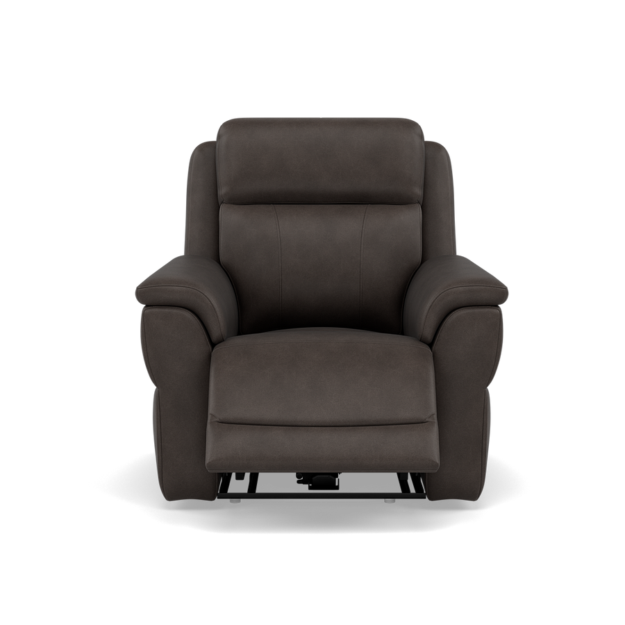 Juno Recliner Armchair - Power Recliner Armchair with USB Cat 55 - Power Recliner with USB Sterling Home 2 Cat-55/37 Seattle Mahogany