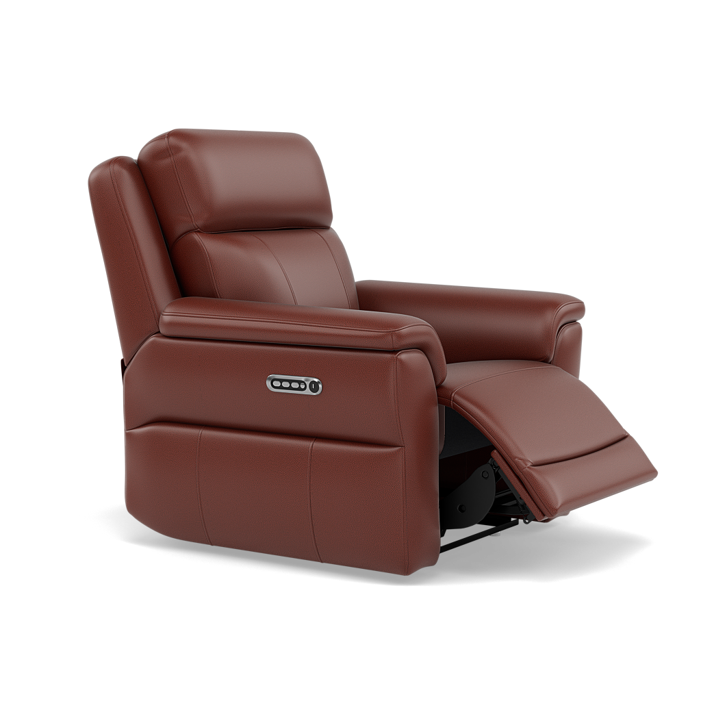 Juno Recliner Armchair - Power Recliner Armchair with USB Cat 60 - Power Recliner with USB — Cat-60/07 Montana Butterscotch, gallery image 1