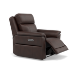 Juno Recliner Armchair - Power Recliner Armchair with USB Cat 60 - Power Recliner with USB — Cat-60/08 Montana Chocolate, gallery image 1