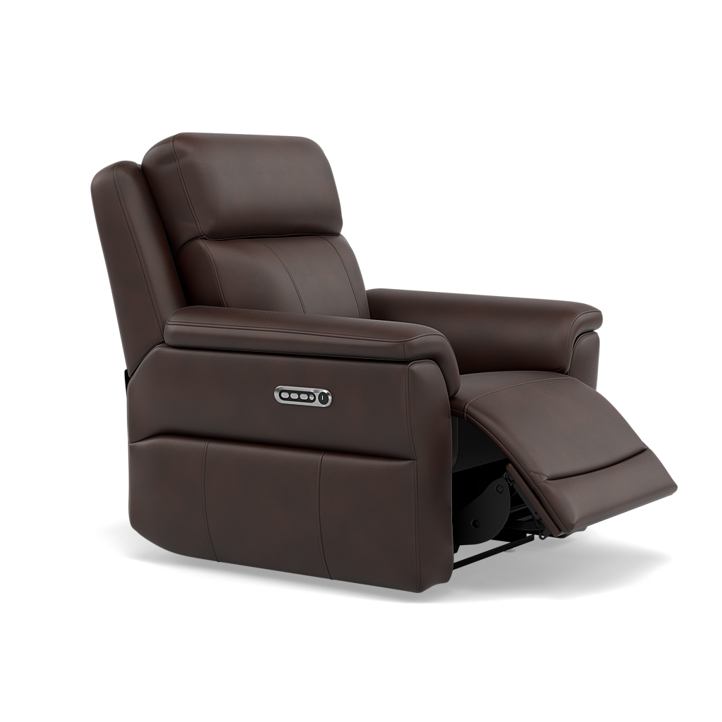 Juno Recliner Armchair - Power Recliner Armchair with USB Cat 60 - Power Recliner with USB — Cat-60/08 Montana Chocolate, gallery image 1