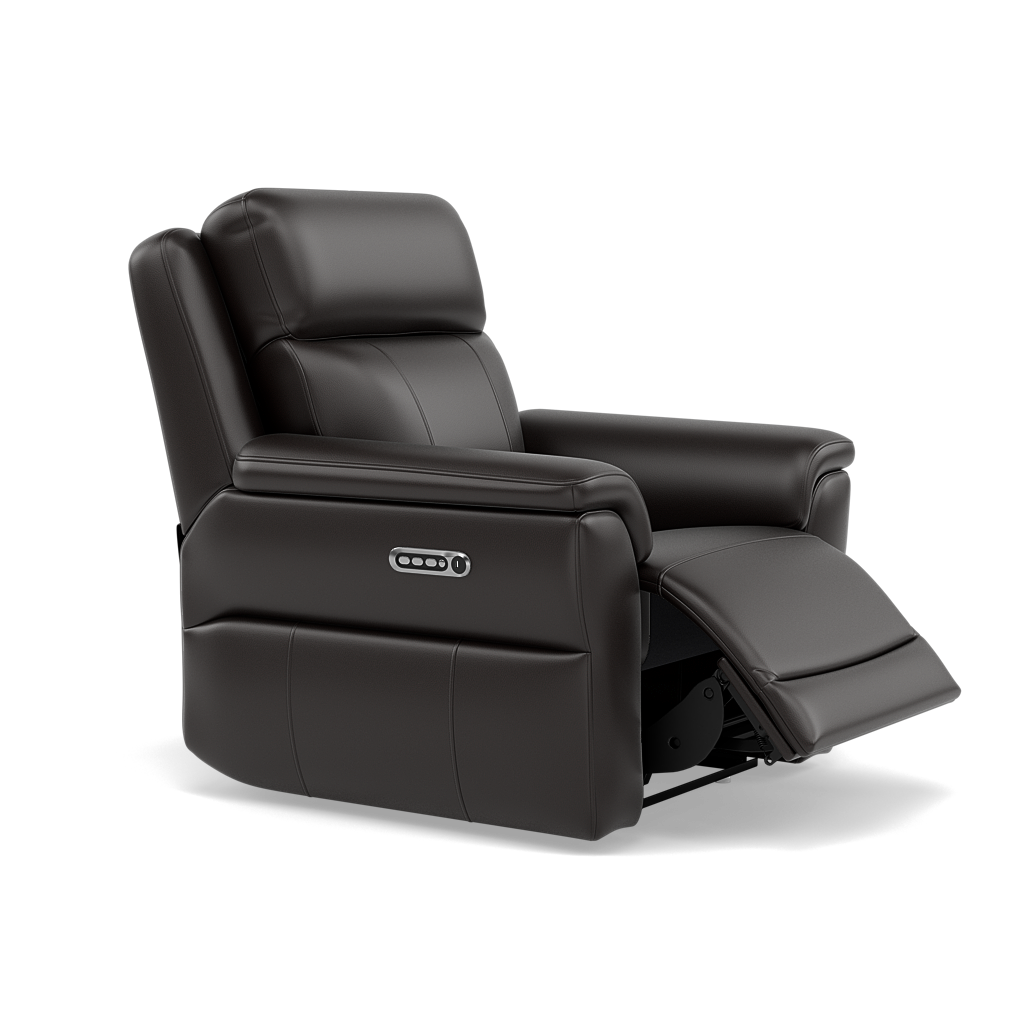 Juno Recliner Armchair - Power Recliner Armchair with USB Cat 60 - Power Recliner with USB — Cat-60/09 Montana Black Coffee, gallery image 1