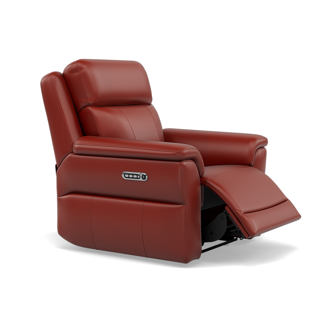 Juno Recliner Armchair - Power Recliner Armchair with USB Cat 60 - Power Recliner with USB — Cat-60/11 Montana Flame, gallery image 1