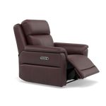 Juno Recliner Armchair - Power Recliner Armchair with USB Cat 60 - Power Recliner with USB — Cat-60/15 Montana Ruby, gallery image 1